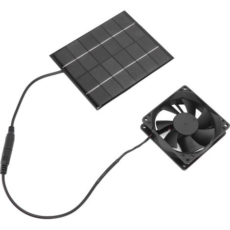Ventilateur d'extraction d'air solaire, outil de dissipation de chaleur pour serre ou abri de jardin (1/5)