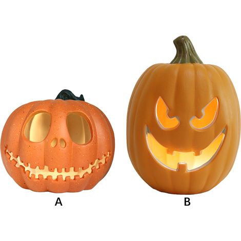 Lanterne citrouille, éclairage d'Halloween, citrouille évidée, décoration d'Halloween (1/5)