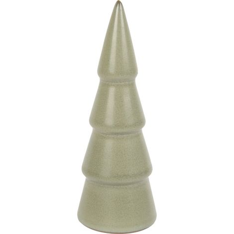 TrendLine Deko Keramikbaum 4,2 x 10 cm grün Dekofigur