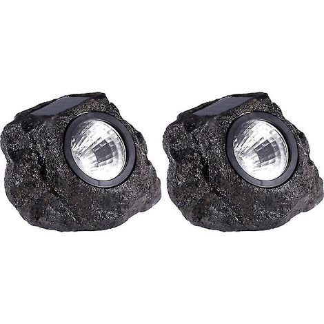 Lot de 2 lampes solaires en pierre artificielle (1/3)