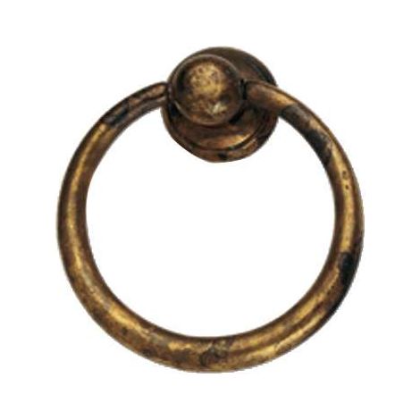 Maniglia Ciondolo Ottone Antico 40X46      2628 Ms