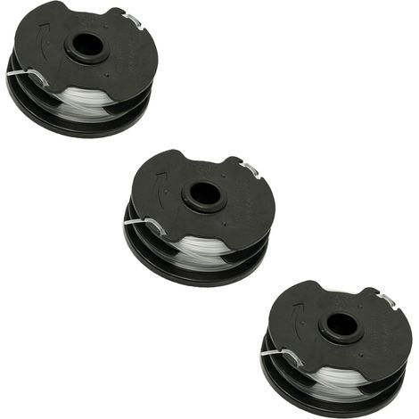 Fadenspule 3er Pack, Ersatzspulen mit jeweils 2 x 5 m Faden, passend für Parkside Rasentrimmer PRT 550 A1 - LIDL IAN 311404