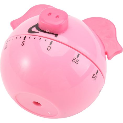 Minuteur Mécanique pour Cuisson Cuisine en Plastique Forme Cochon (1/5)