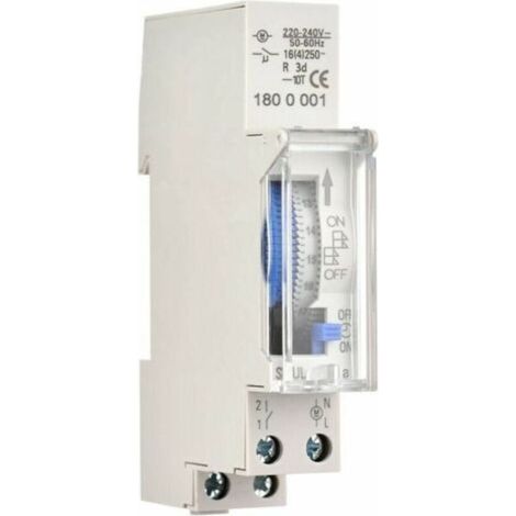 24-hour mechanical timer 15-minute minimum timer Rail mounting Built-in battery, SUL180a AC220-240V (1/3)