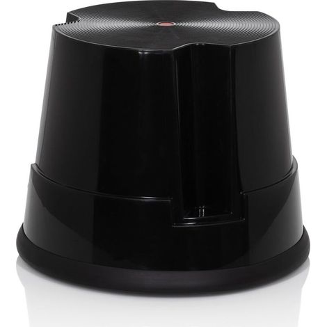 Marchepied en Plastique avec roulettes Noir Hauteur 30 cm Charge Max. 150 kg (1/5)
