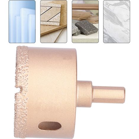 Caractéristiques de l'outil d'agrandissement de trous pour le brasage du marbre à la meuleuse d'angle : 55 mm (1/5)