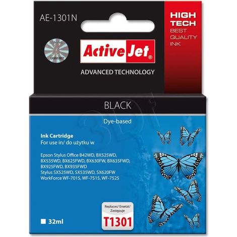 Activejet AE-1301N Supreme - tinta negra para Epson T1301 (32 ml)