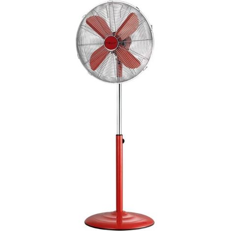 Ventilador Nevir PIE NVR-VPM40-R ROJO METALICO