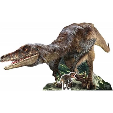 Figurine en carton Velociraptor Dinosaure 155 cm (1/4)