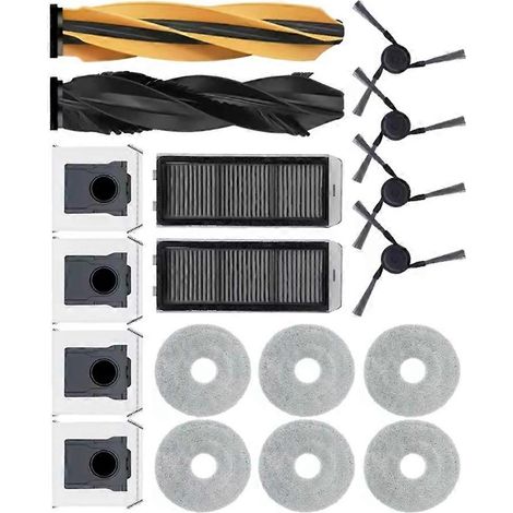 Filtre pour aspirateur brosse pour aspirateur Filtre de brosse pour aspirateur filtre de 18 X50 Ultra/X50 Master/L50 Pro Ultra Aspirateur Roller Side Brosse HEPA Filtre Serpillière Sac à poussière (1/5)