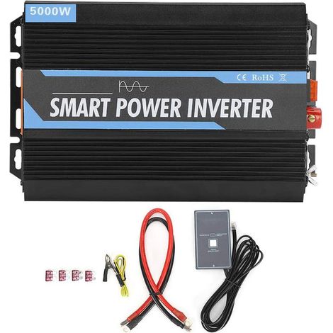 Onduleur 5000W Pur Sinus 12V Vers 220V Convertisseur Voiture Avec Pointe 10000W Boîtier Aluminium Refroidissement (1/5)