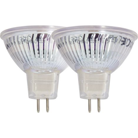 Xanlite – Lot de 2 ampoules SMD LED Spot MR16 – Culot GU5.3 – 345 lumens – 5W (équivalent 35W) – 2700K blanc chaud – Durée de vie 15000h