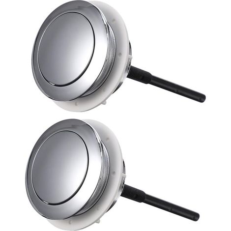 2pièces Bouton Poussoir Toilette Simple (1/5)