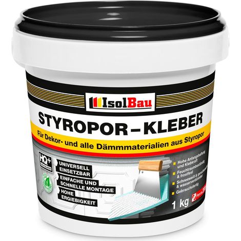 IsolBau Colla per polistirolo Styroporkleber 1kg