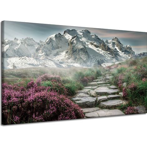 Leinwanddruck Natur Bergheide 120x70