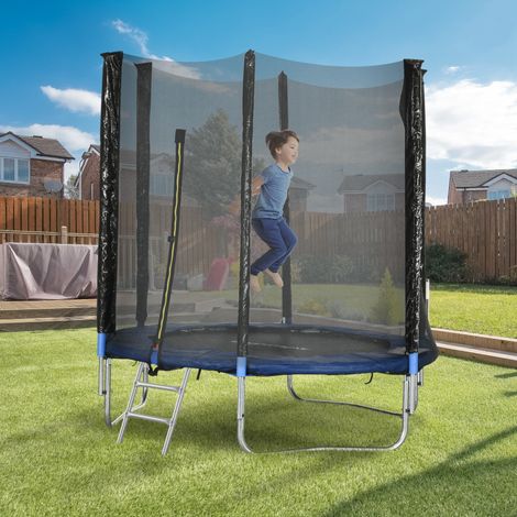 Trampoline d'extérieur avec filet de sécurité Ø180 cm pour enfants et adultes