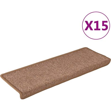 Maison Exclusive - Stufenmatten 15 Stk. 65x21x4 cm Braun Rechteck (1/5)