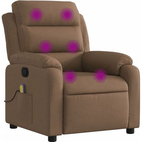 Chaise longue de massage en tissu, confort ergonomique, dossier inclinable et repose-pieds réglable, idéale pour détente à domicile (1/5)