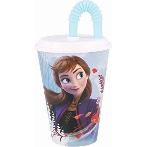STOR Bicchiere Bambine in plastica Disney Frozen da 430 ml senza BPA lavabile (1/2)