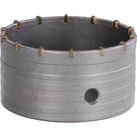 Silverline – Trépan couronne TCT 110 mm pour béton et briques – Compatible avec arbre 1/2' BSP – 199883 (1/4)