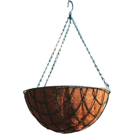 Macetero de coco colgante 30 cm. (Diámetro) - (1/3)