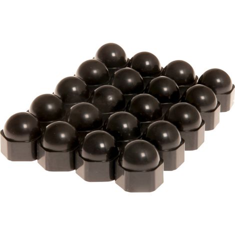 HP Autozubehör Radschraubenkappe Passend für (Schraubengröße) 19 mm Schwarz Kunststoff