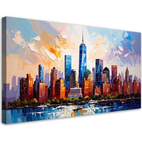 Tableau déco Bureaux New York Manhattan 80x40 (1/4)