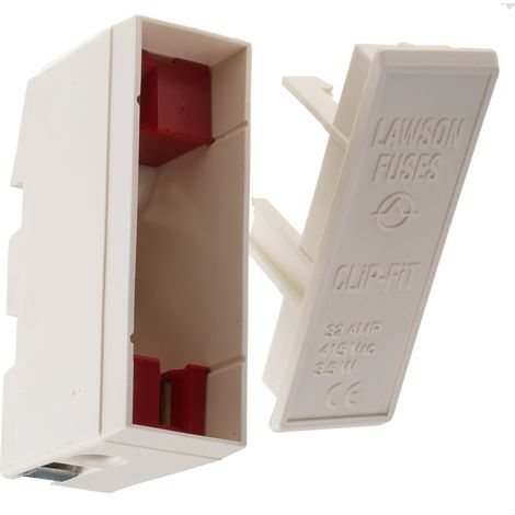 Porte-fusible monté sur rail taille F1 RS PRO 32A 415V ( Prix pour 1 ) (1/2)