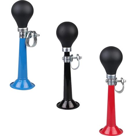 3 Pieces Bike Bell, Bike Metal Horn, 3 Colors Classic Air Horns, Bike Trumpet, Bike Trumpet, Bicycle Bell for Road Safety (1/5)