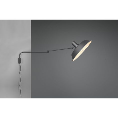 BOLDER APPLIQUE DECORATIVA CON PAGODA NERA ORIENTABILE E SNODABILE LUNGHEZZA MASSIMA 150CM 1 LUCE ATTACCO E27 (1/5)