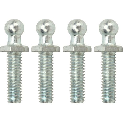 Quatre goujons à tête sphérique de 10 mm, filetage 5/16-18, haute dureté, solides et stables, avec rondelles, adaptés aux boîtes à outils, aux camping-cars et aux automobiles, 1 pouce. (1/5)
