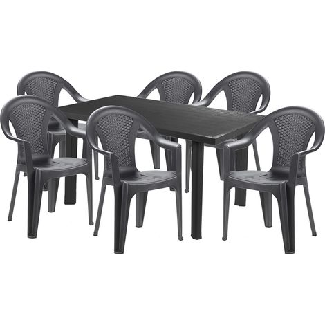Garten Garnitur 7-teilig anthrazit-MVEL036AN+6xMISC128AN (1/3)