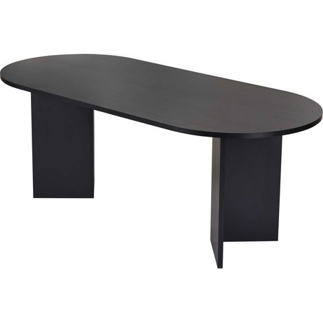 Holz Esstisch "Sabella" 200 x 90 x 75 cm - Holz Schwarz
