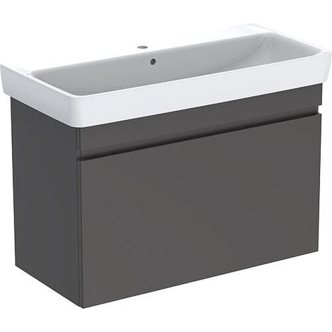 Meubles sous-vasque avec lavabo céramique Geberit Renova Plan 1000x616x480 mm lava (1/2)