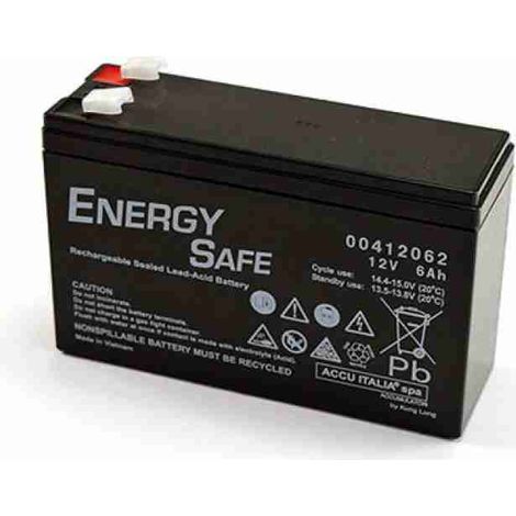 Batteria al Pb AGM VRLA serie Energy Safe 12V 6,0Ah C20 (F2)