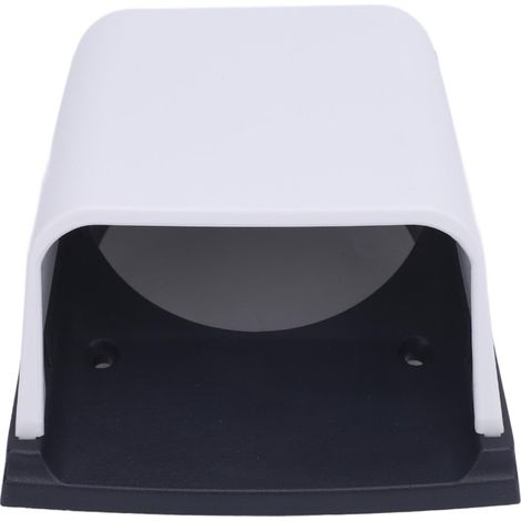 Grille d'aération d'admission et d'échappement marine de 7,6 cm (3 po) - Design élégant - Flux d'air amélioré - Couvercle d'aération robuste pour bateau, camping-car et yacht - Blanc et noir (1/5)