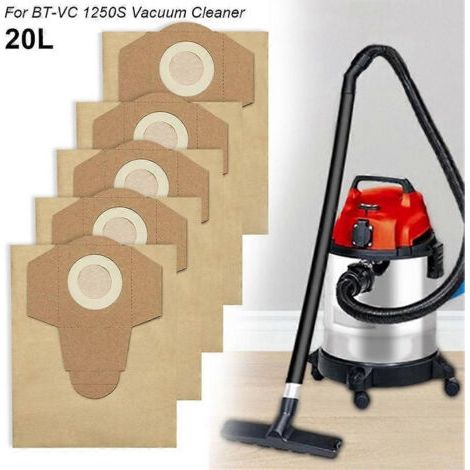 NALOOKAMIC Lot de 12 sacs à poussière de 20 L pour aspirateur Einhell BT-VC 1250S (pièces détachées et accessoires). (1/4)
