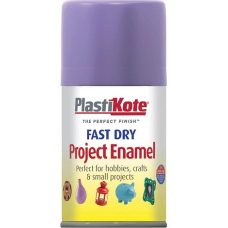 PlastiKote Fast Dry Enamel Aerosol Spray in Lavender – 100ml, Model PKT120S (1/2)