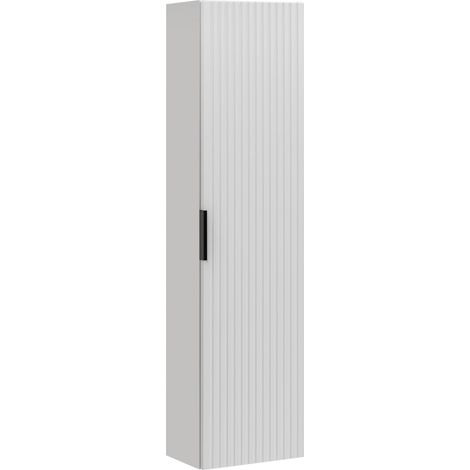 Colonne salle de bain NOXERA – 1 Tür – Farbe mattweiß – Höhe 140 cm – Zum Aufhängen