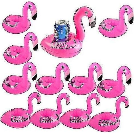 /EA/ Aufblasbare, schwimmende Flamingo-Becherhalter (12er-Set) (1/5)