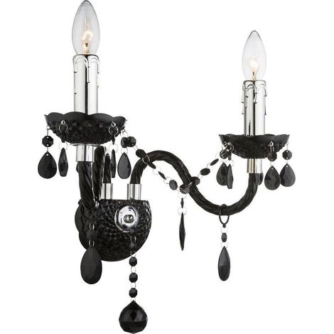 APLIQUE DE PARED TOOLIGHT EBT018-2W BLACK
