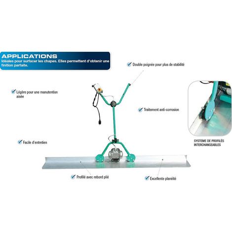 Imer - Règle vibrante Monophasé 1.5 M
