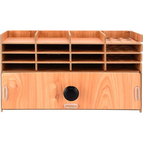 Aufbewahrungsbox aus Holz für Strasssteine, mehrlagiger Organizer mit Gitterstruktur für Perlen, Strasssteine, Ohrringe und Halsketten (1/5)
