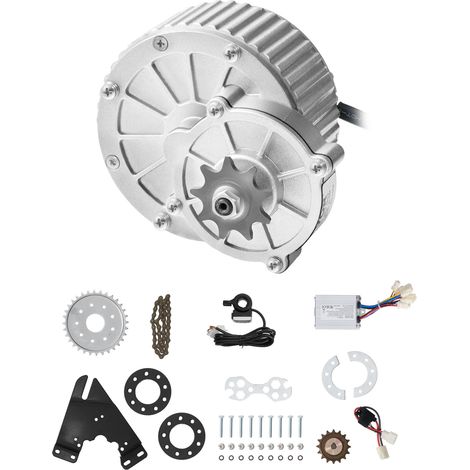 VEVOR Kit de Motor Electrico de CC Cepillado 450 W, 36 V y 3000 RPM con Controlador de Velocidad Mejorado y Kit de Acelerador de Pulgar para Karts, Bicicletas Electricas, Motocicletas y Scooters