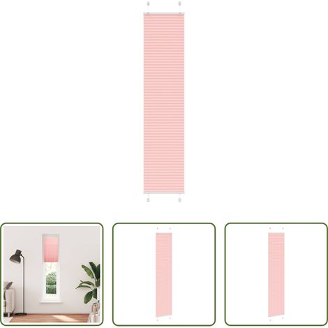 Sichtschutz - Plissee Rosa 50x200 cm Stoffbreite 49,4 cm Polyester (1/5)