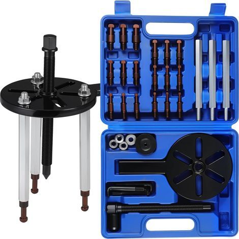 Extracteur de roulements hydraulique 5T, extracteur de moyeux de roue hydraulique, extracteur de roue hydraulique, extracteur de pompe hydraulique, extracteur de roulements hydraulique, bleu (1/5)