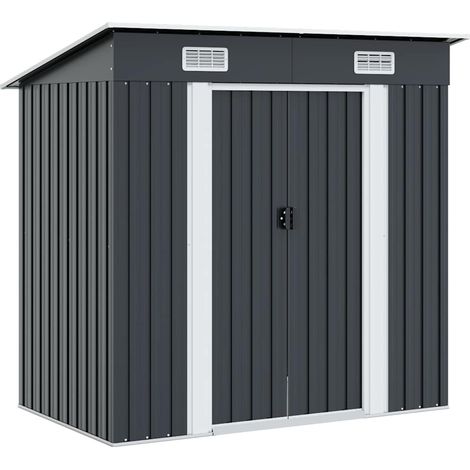 Abri de jardin-Remise Cabane pour outils Anthracite Acier (1/5)
