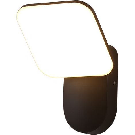 12W Applique Murale Exterieur,IP65 Aluminium Éclairage exterieur , 3000K Blanc Chaud luminaire exterieur pour Entrée, Terrasse,Jardin,Patio (1/5)