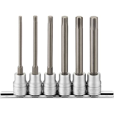 Jeu de douilles sur rail 3/8 CÔTE 04-10 6 PCS Teng Tools M3806
