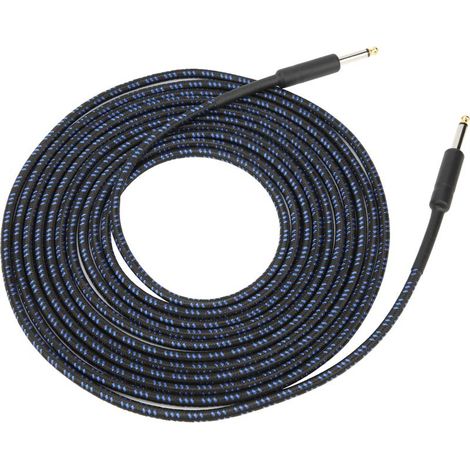 1 câble de prolongation audio, 6 m, connecteur jack 6,35 mm, blindé, cuivre OFC, gaine caoutchouc bleue (1/5)